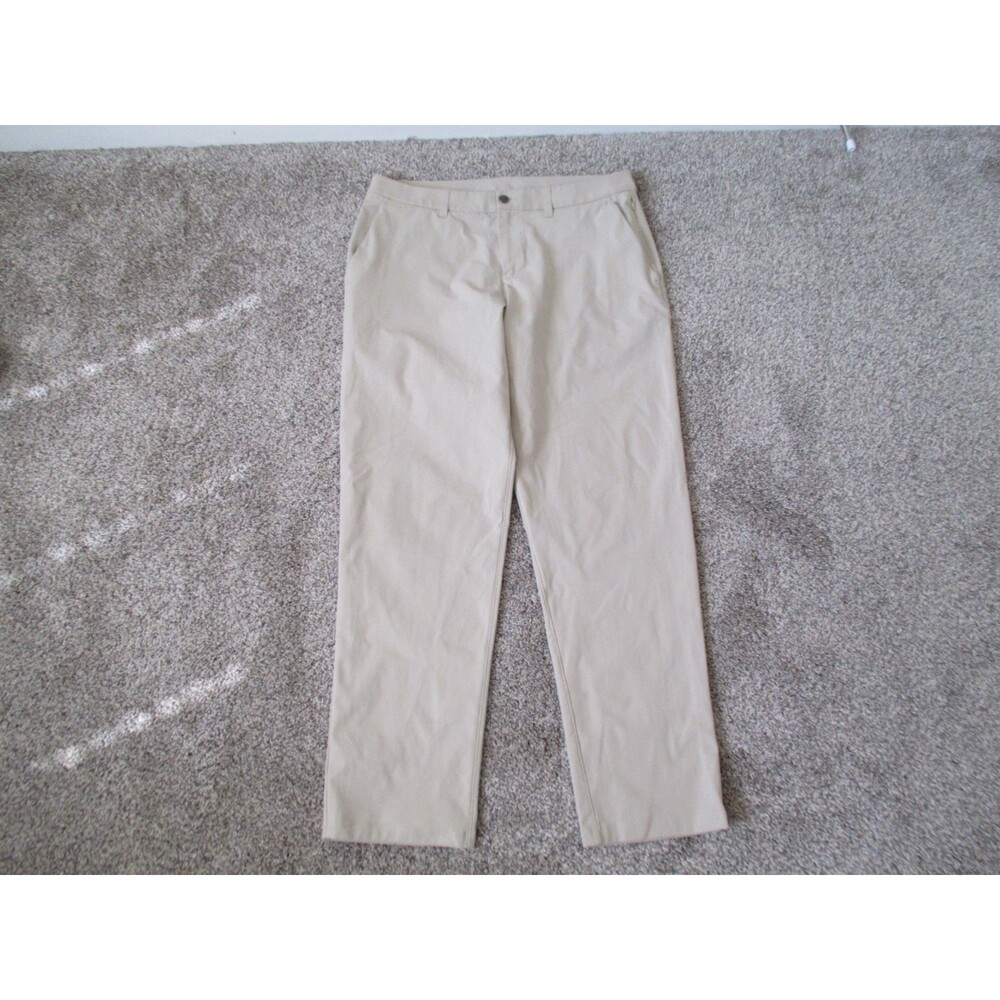 Lululemon Commissioner Pants Mens 34x30 Biege Stretch
